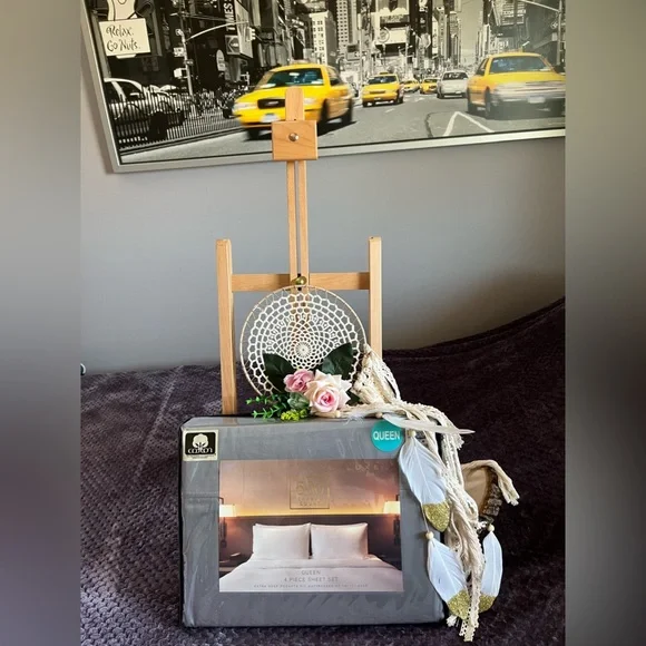 100% Cotton Luxe Queen Sheet Set 500 TC - Picture 4 of 6